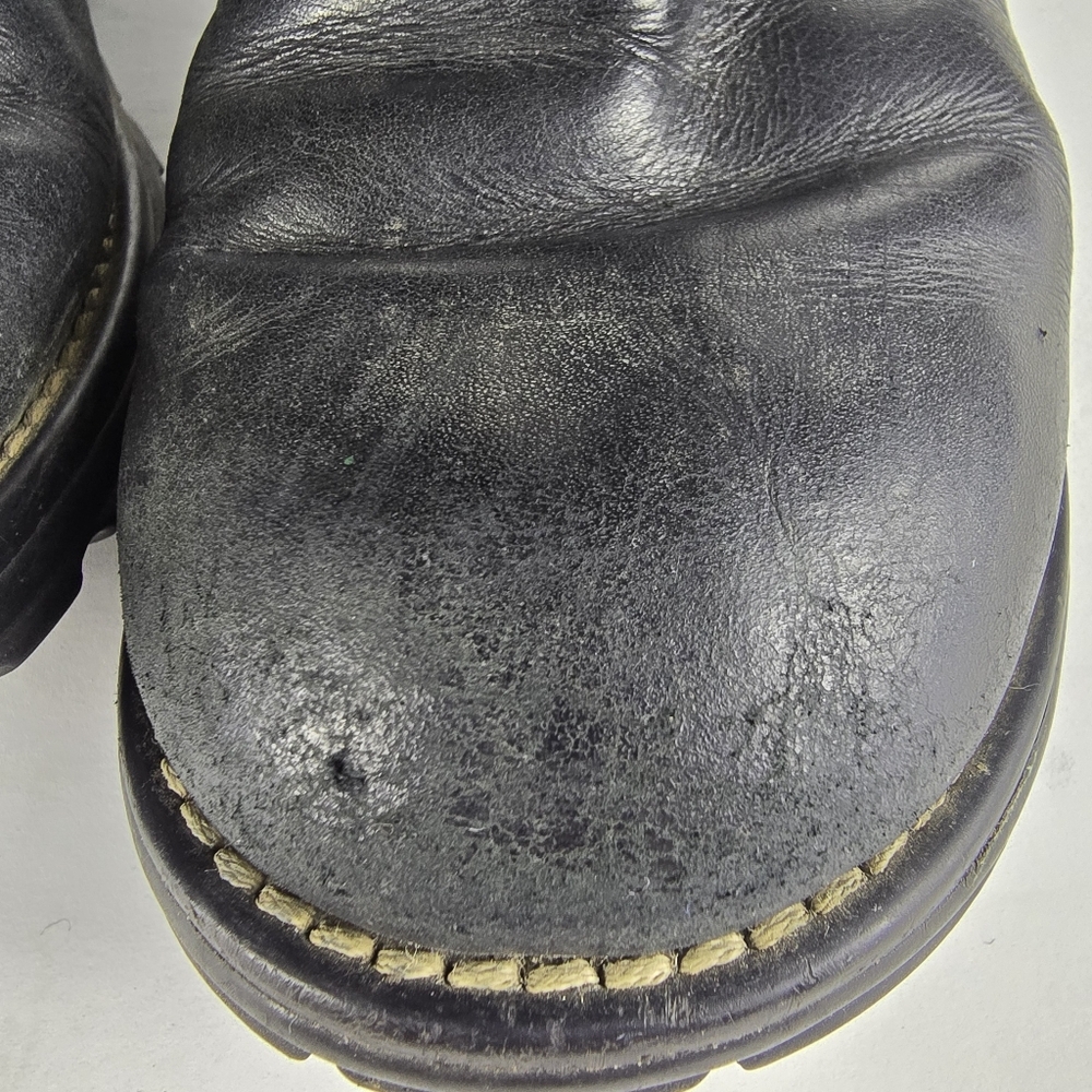 Ugg Womens Black Brooks Shearling Lined Winter Casual Suede and Leather Size 7 - Picture 10 of 14